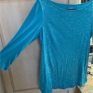 Ann Taylor shimmer blouse like new